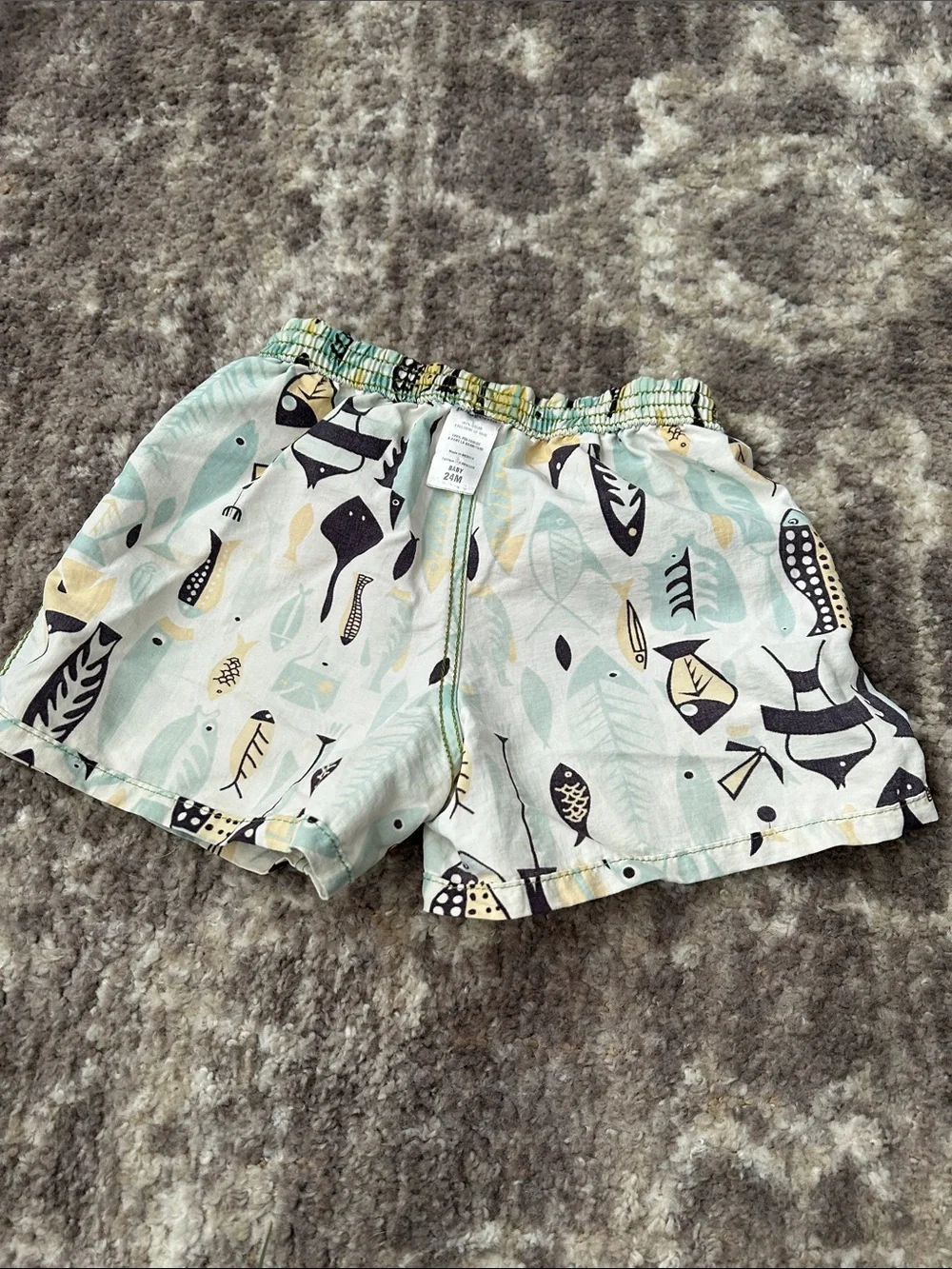 Patagonia Kids Fish Pattern Shorts